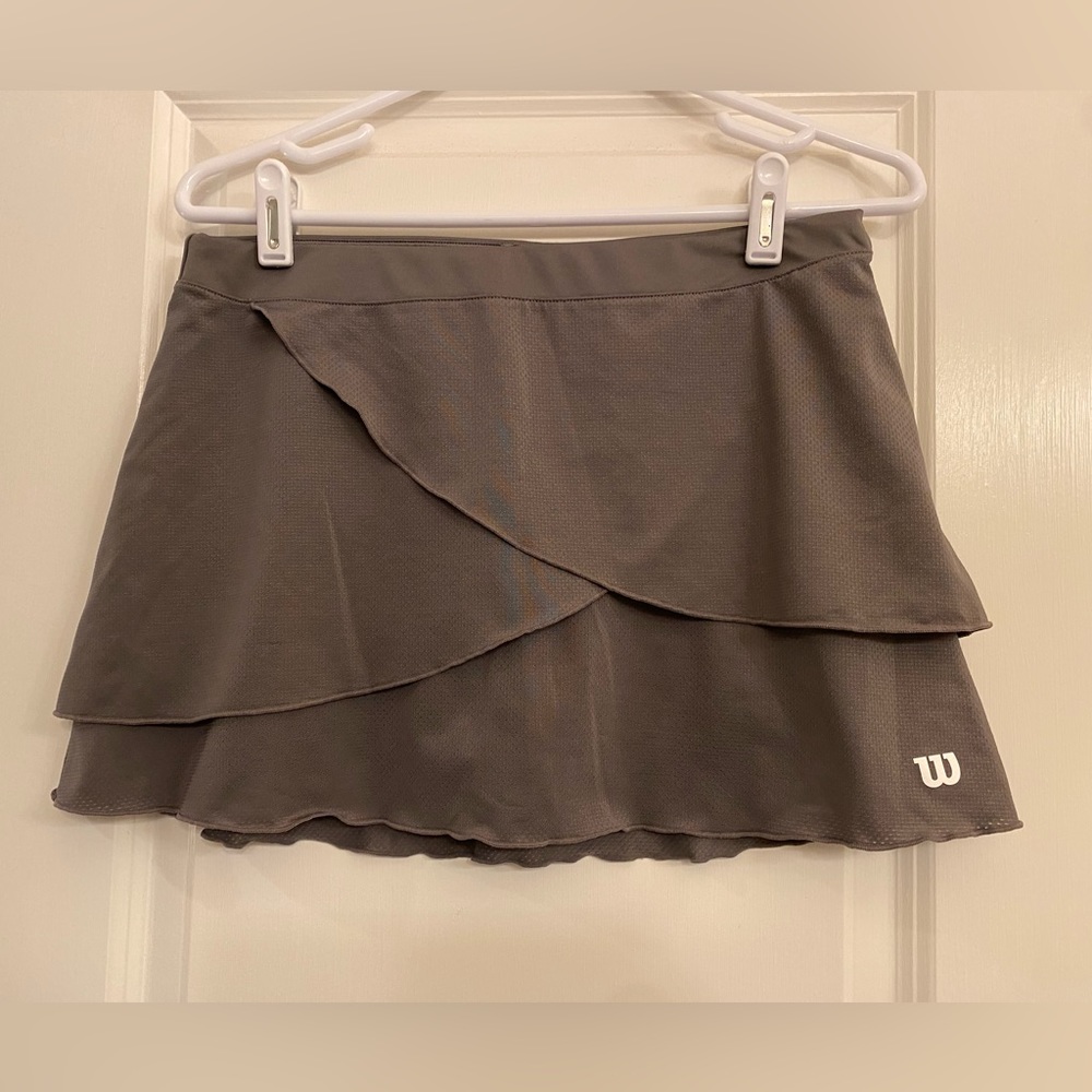 Wilson Gray Tiered Ruffle Tennis Skirt